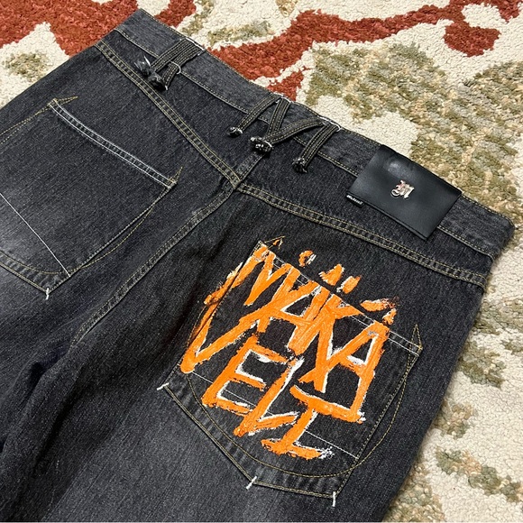 Y2K Tupac Makaveli Jean Shorts - Picture 4 of 5